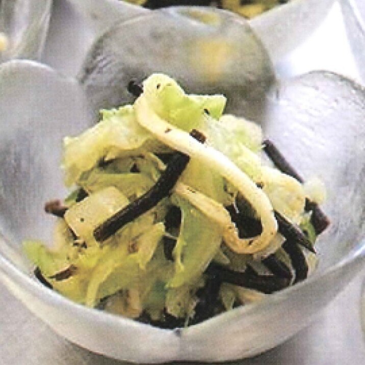 キャベツとひじきの酢の物